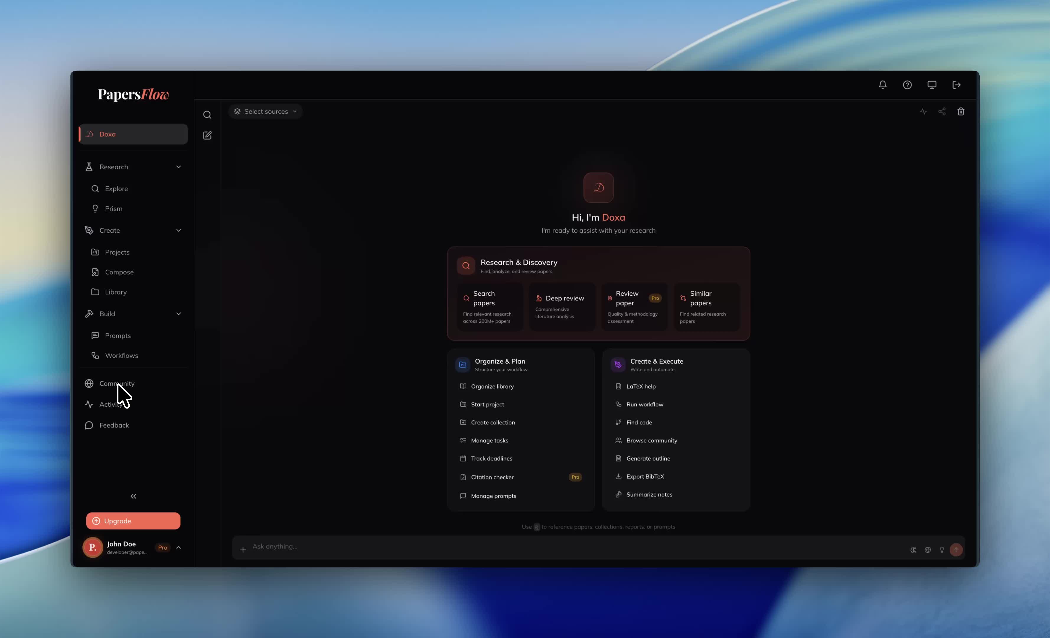 Paperflow Application Research Workflow Automation – PapersFlow